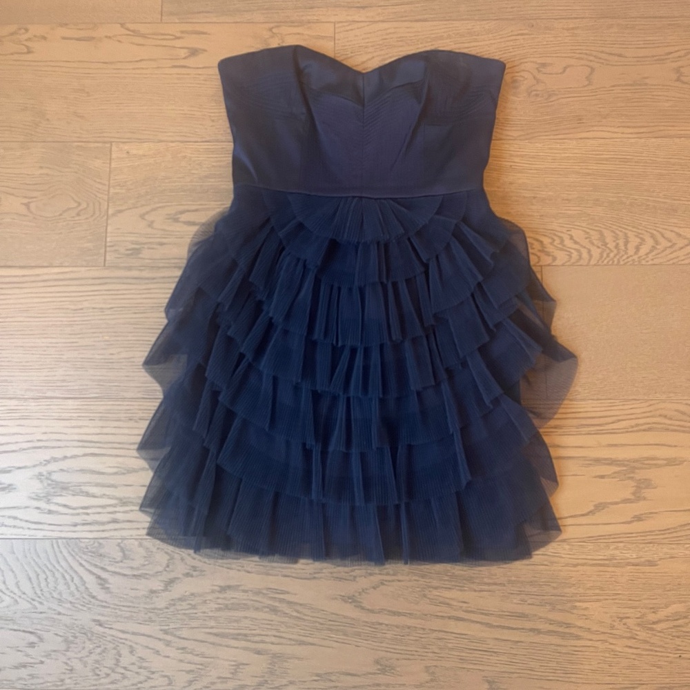 BCBGMaxAzria Navy Formal Mini Dress